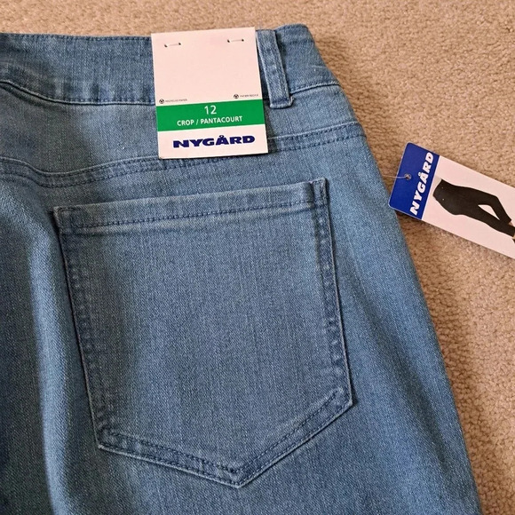 ❤️ NWT Nygard Skinny Crop Denim Size 12 Women's Slim Leg Stretch Jeans Blue - Picture 9 of 12